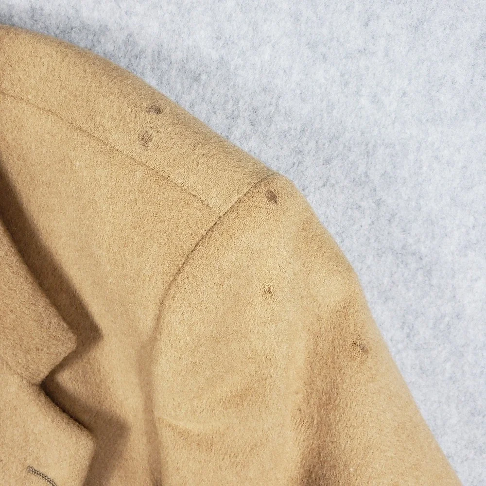 Vintage Dellapenna Camel Hair Blazer 40R Tan Sport Coat USA‎ Indie Sleaze Grunge